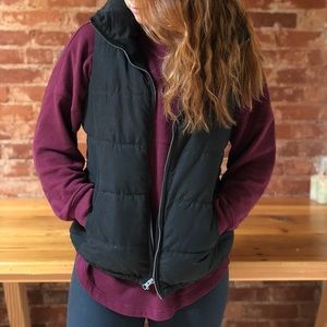 Quilted Puffy Vest (Black)